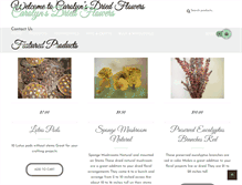 Tablet Screenshot of carolynsdriedflowers.com